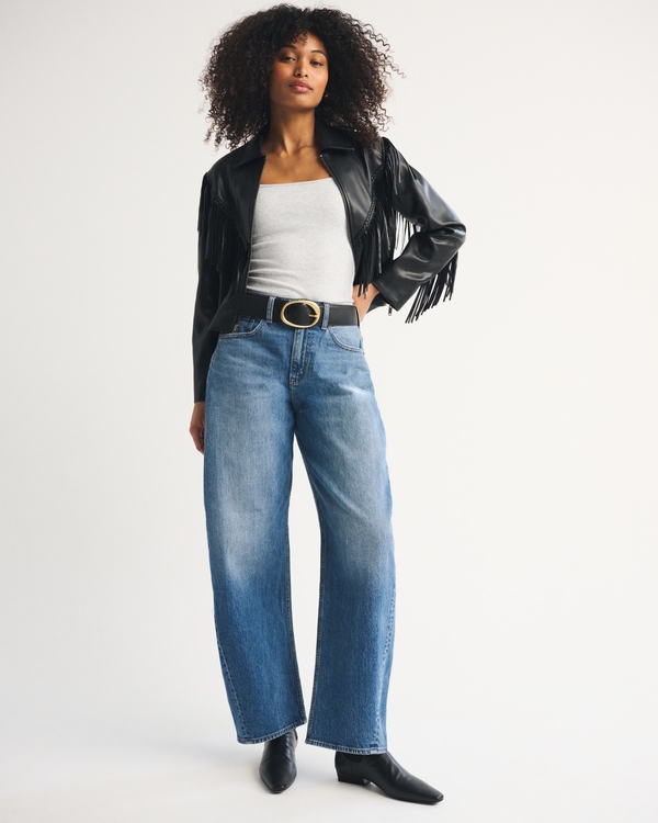 Curve Love High Rise Barrel Jean, Medium view 1