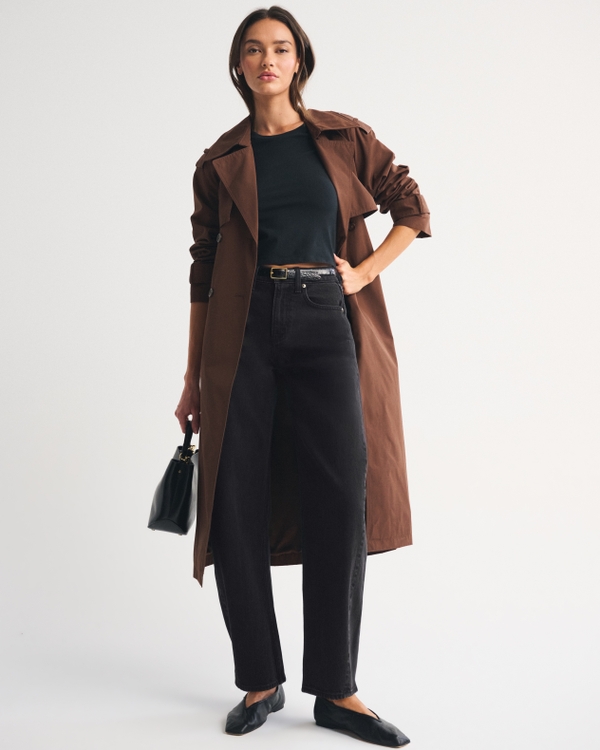 High Rise Barrel Jean, Black view 1