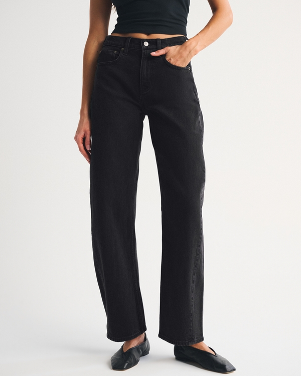 High Rise Barrel Jean, Black view 2