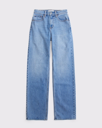 ABERCROMBIE & FITCH Women's High Rise 90s Relaxed Jeans | Women's New Arrivals | Abercrombie.com