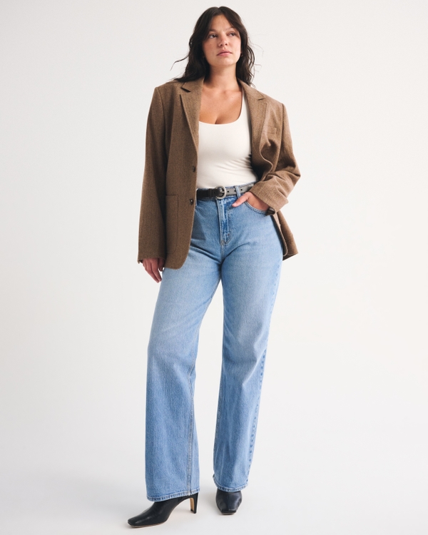Curve Love High Rise 90s Relaxed Jean, Light Wash view 1