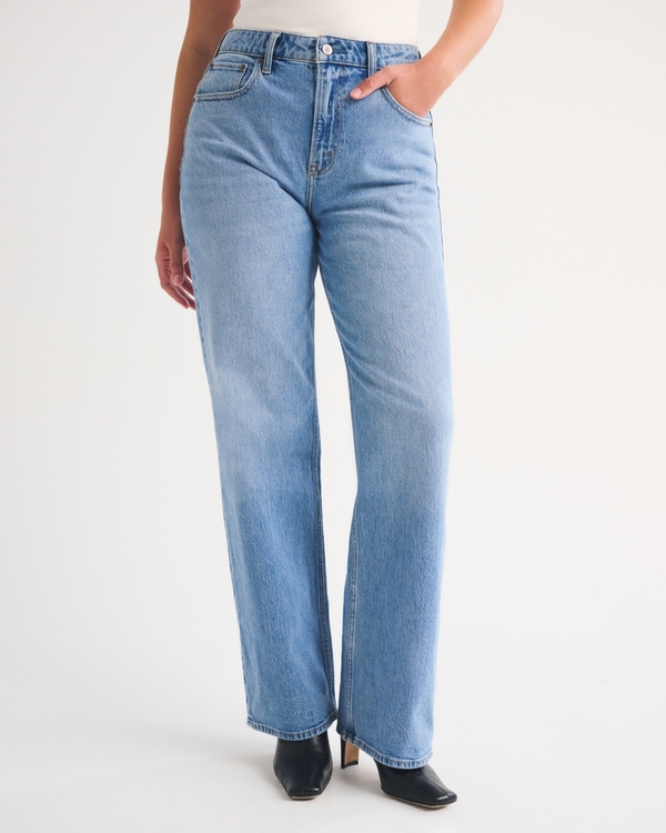 Curve Love High Rise 90s Relaxed Jean, Light Wash view 2