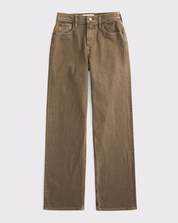 High Rise 90s Relaxed Jean, Light Brown Sd/texture view 1