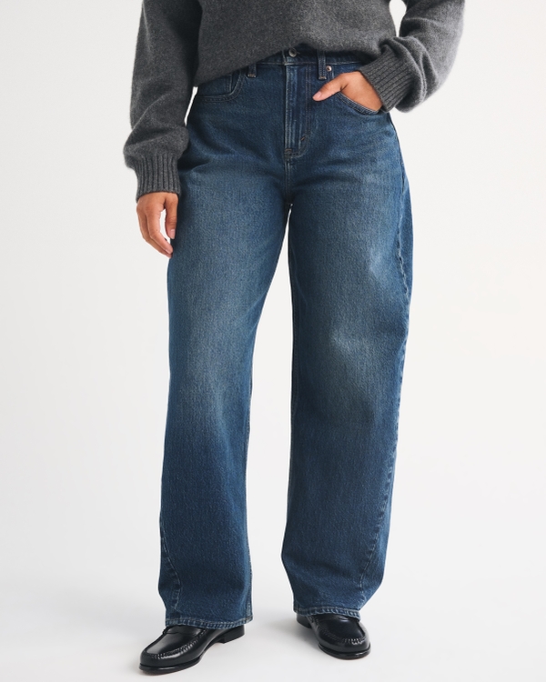Curve Love High Rise Barrel Jean, Dark view 2