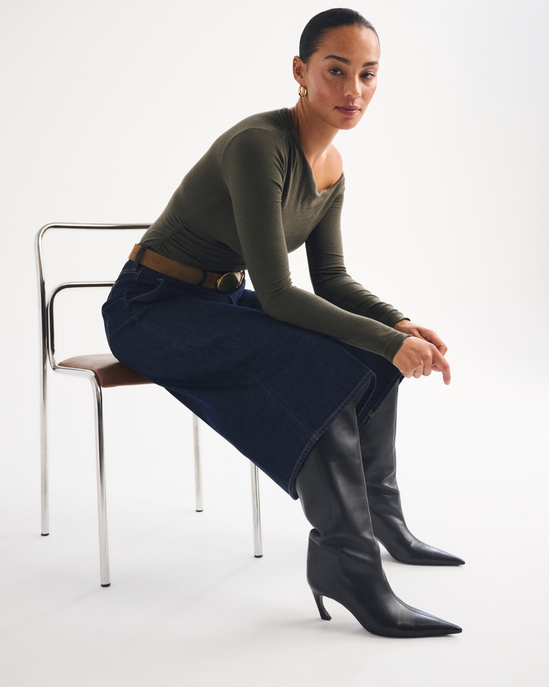Curve Love High Rise Culotte Jean - thumbnail 7