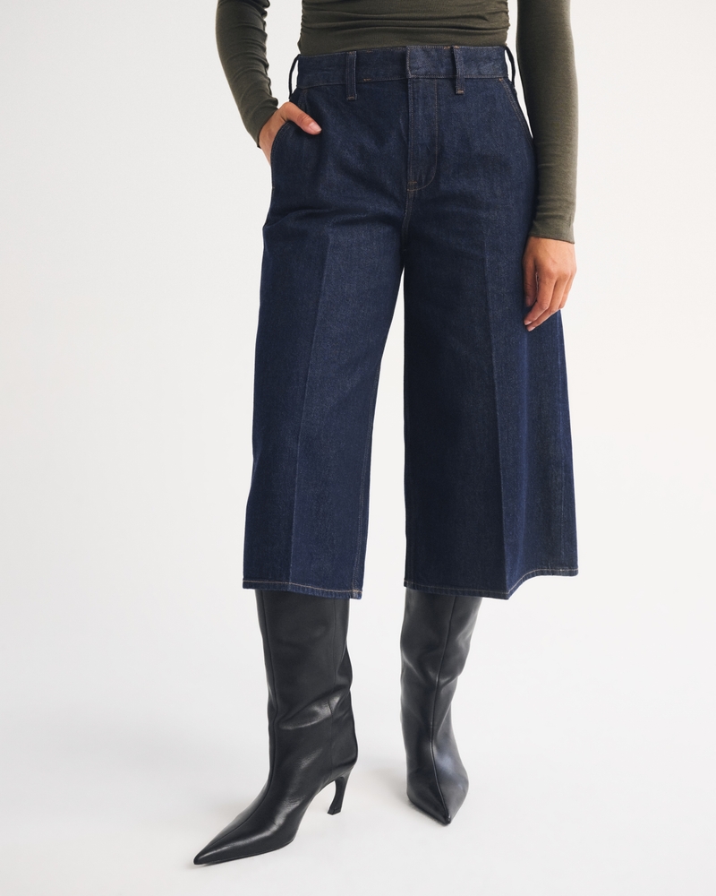 Curve Love High Rise Culotte Jean - thumbnail 9