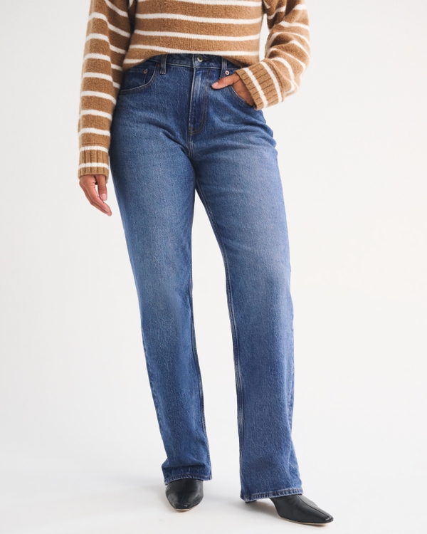 Curve Love High Rise 90s Relaxed Jean, Medium Dark Wash view 2
