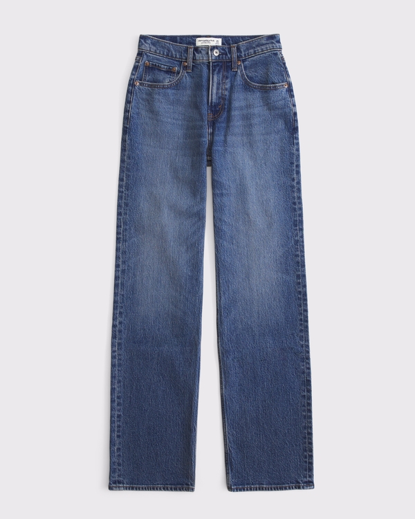 Curve Love High Rise 90s Relaxed Jean, Medium Dark Wash view 1