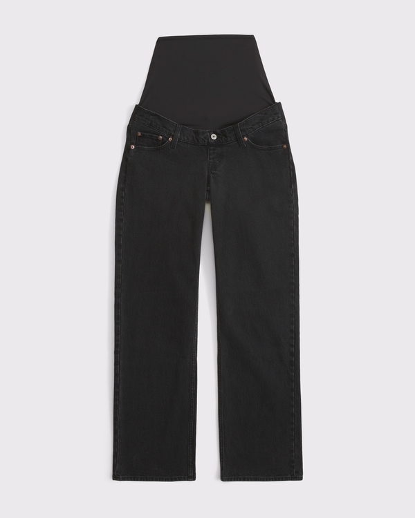 90s Relaxed Maternity Jean, Black view 1