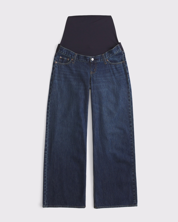 Wide Leg Maternity Jean, Indigo view 1