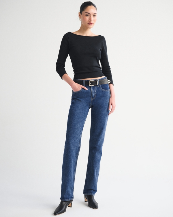 High Rise 90s Straight Jean, Medium view 1