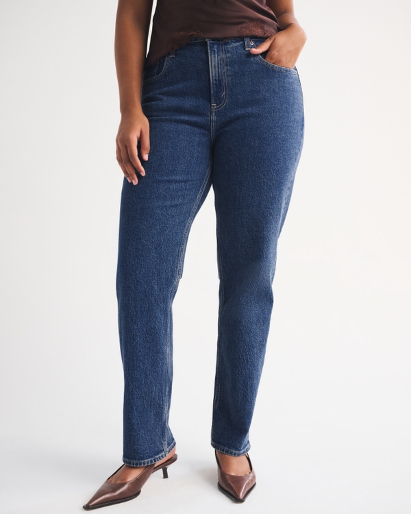 Curve Love High Rise 90s Straight Jean, Medium view 2