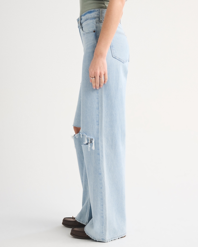High Rise Wide Leg Fish Embroidered Jean - thumbnail 7