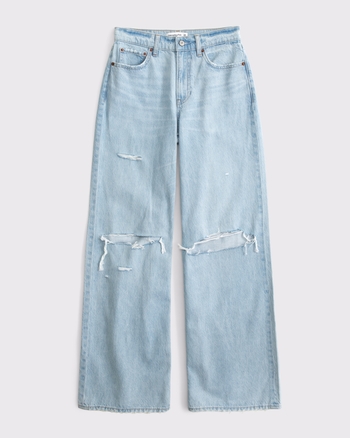 Curve Love High Rise Wide Leg Jean from Abercrombie & Fitch - $100