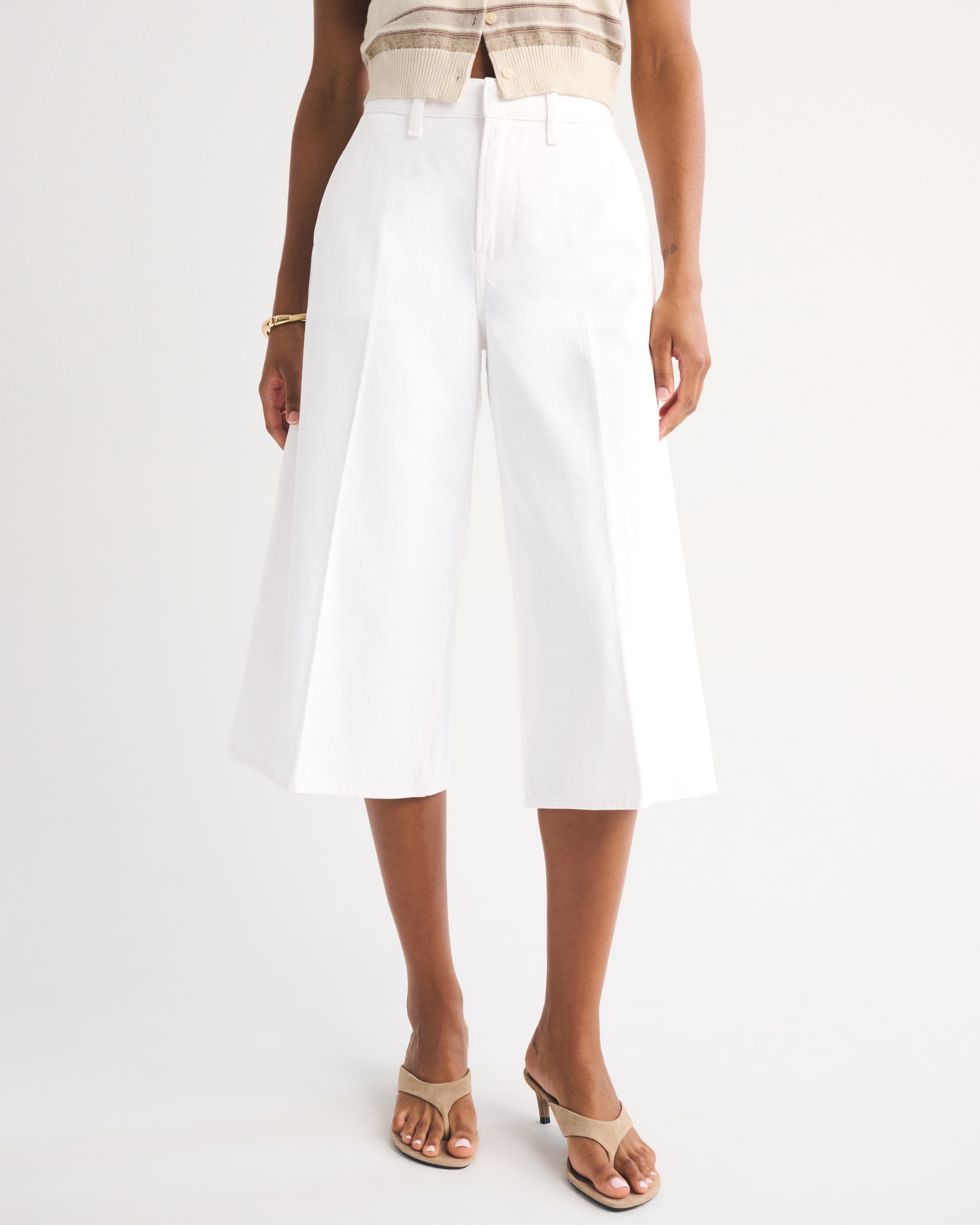 Женские джинсы Abercrombie & Fitch Curve Love High Rise Culotte Jean — фото 3