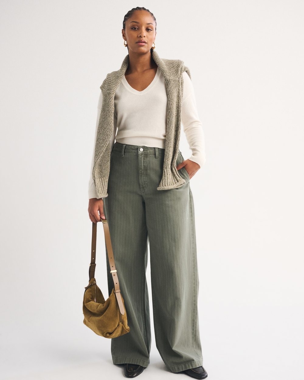 Curve Love High Rise Wide Leg Trouser Jean