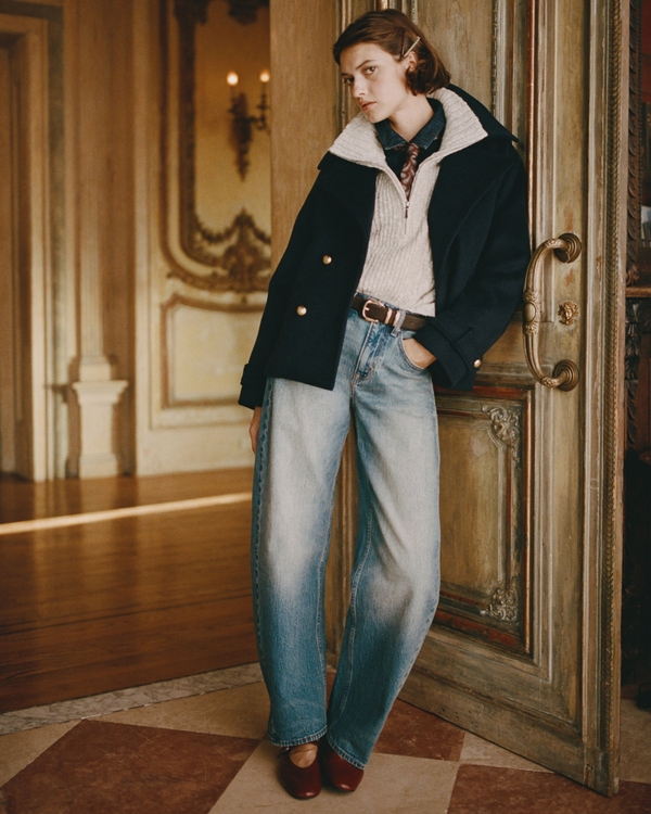 High Rise Barrel Jean, Medium view 1