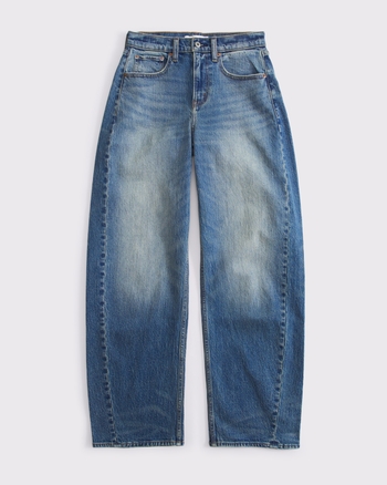 High Rise Barrel Jean