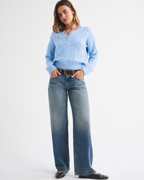 Low Rise Ultra Loose Jean by Abercrombie & Fitch