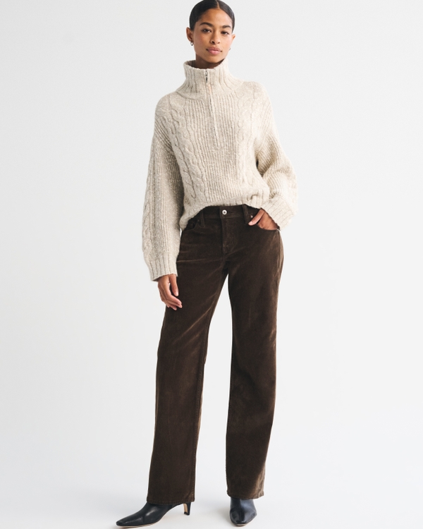 Low Rise 90s Relaxed Velvet Jean