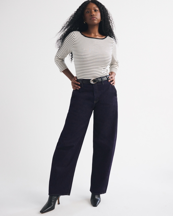 High Rise Barrel Jean