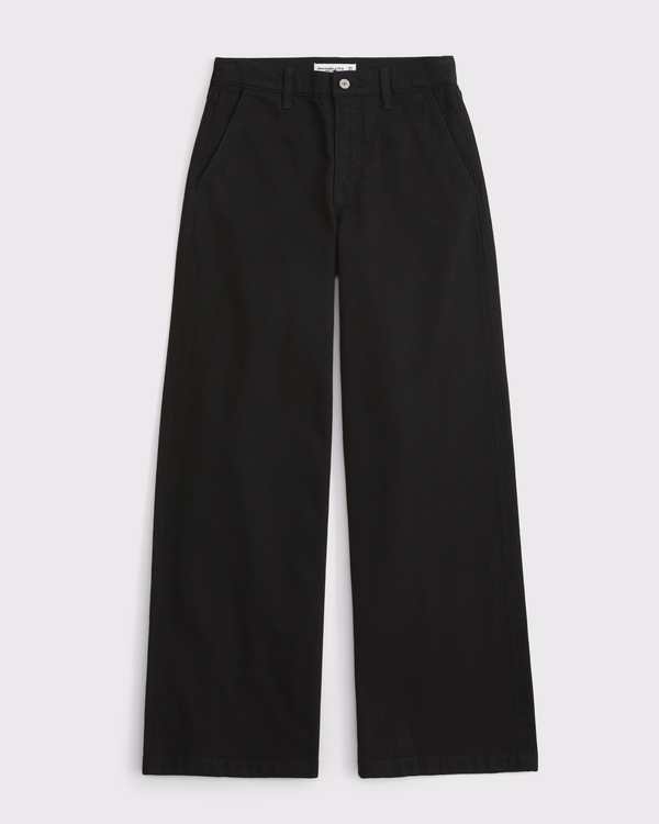 Curve Love High Rise Wide Leg Jean, Black view 1