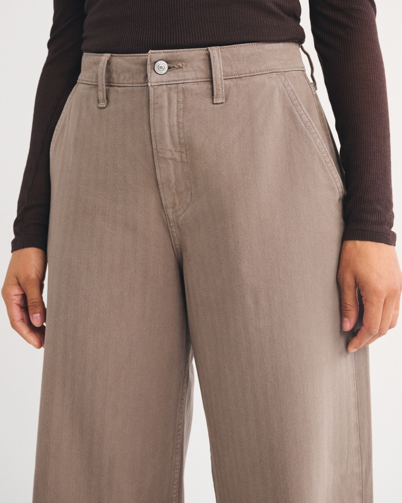 Curve Love High Rise Wide Leg Trouser Jean - thumbnail 3