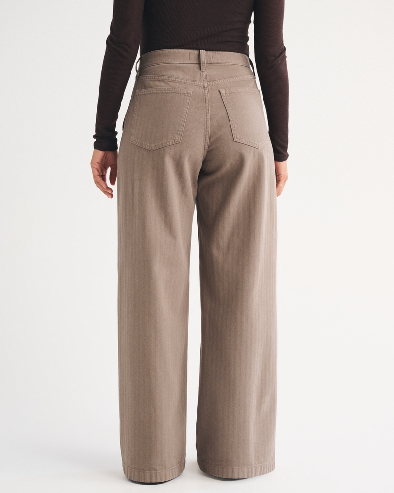 Curve Love High Rise Wide Leg Trouser Jean - thumbnail 5