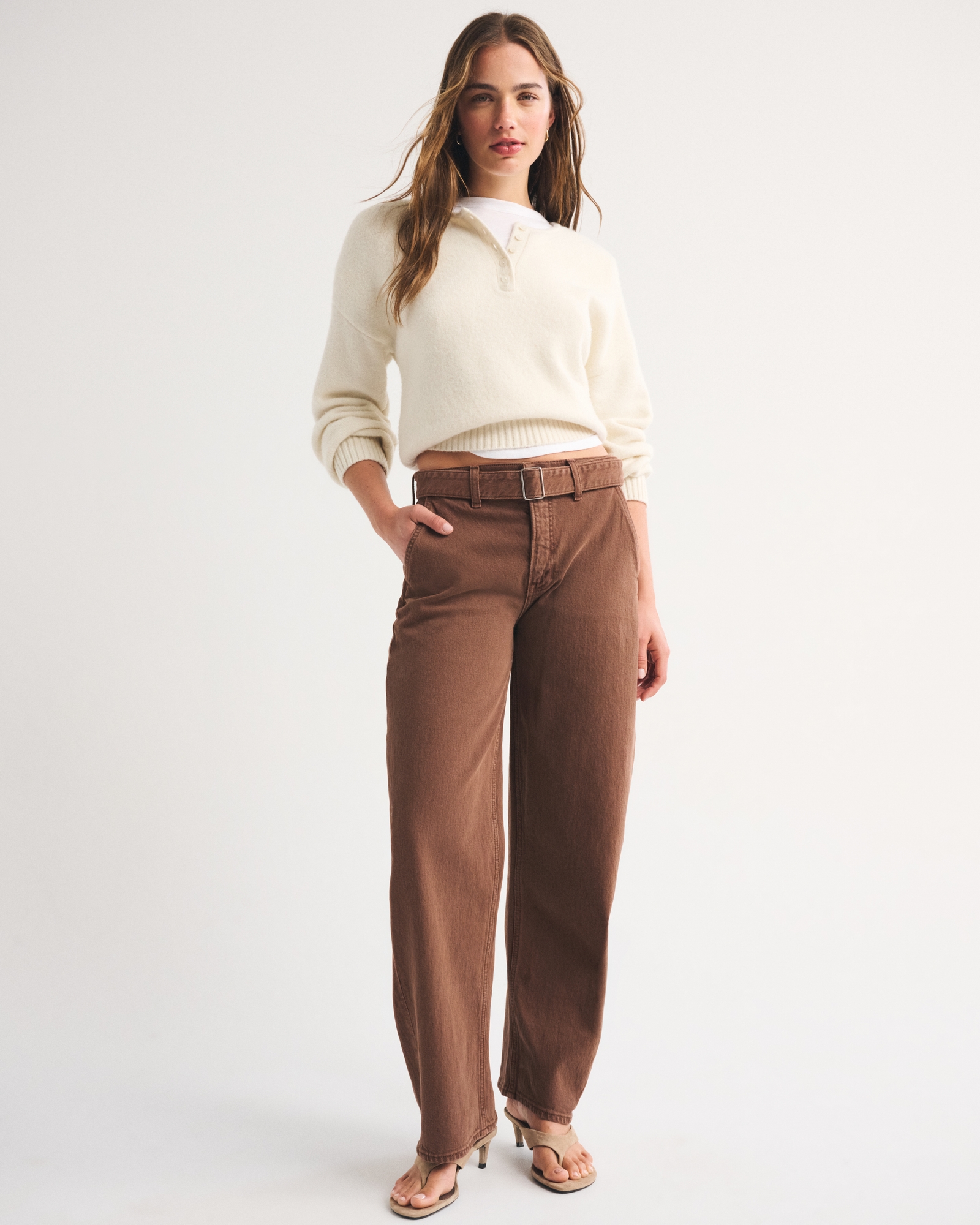 High Rise Barrel Jean
