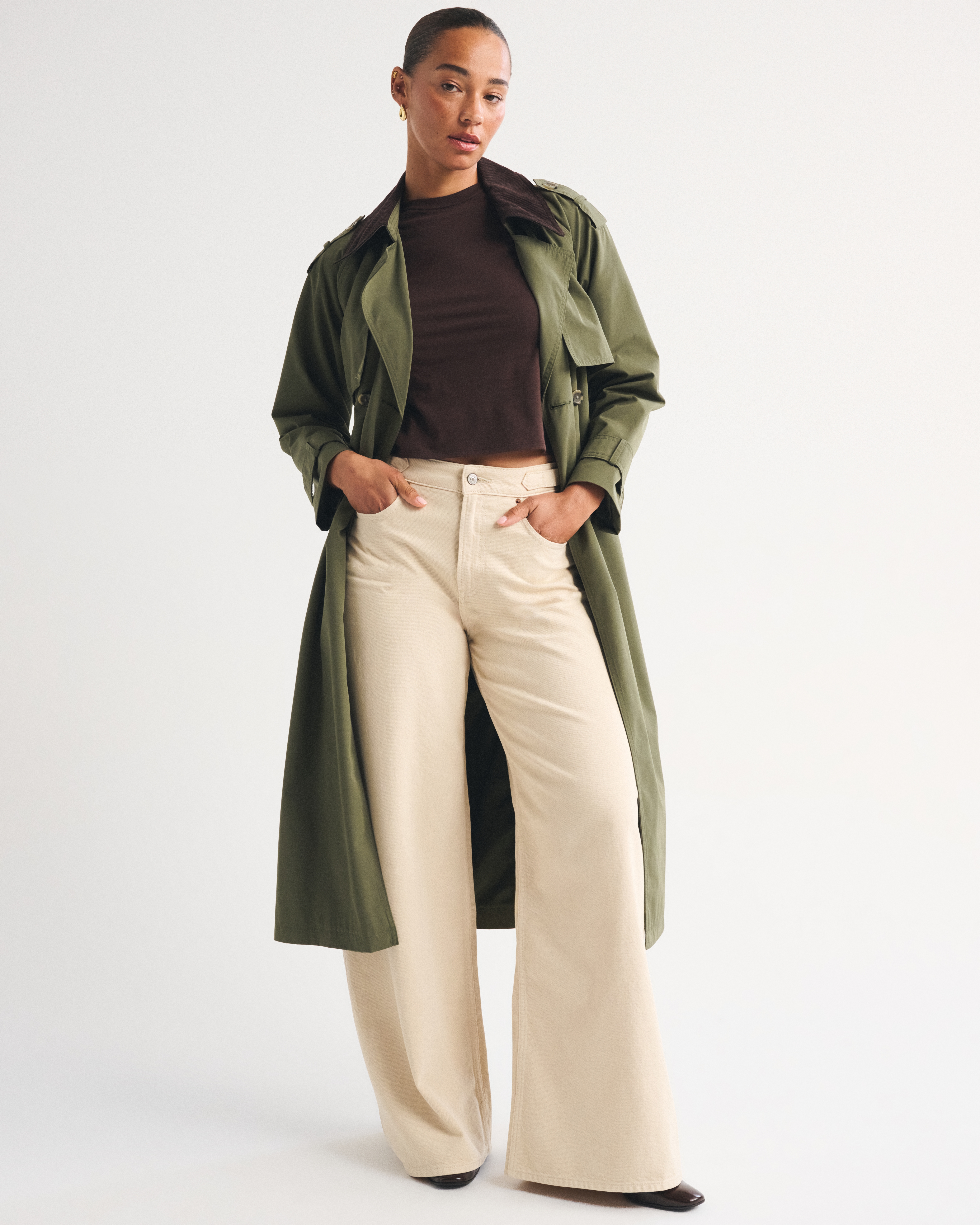 Женские джинсы Abercrombie & Fitch Curve Love High Rise Ultra Wide Leg Jean — фото 2
