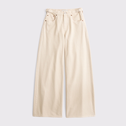 Женские джинсы Abercrombie & Fitch Curve Love High Rise Ultra Wide Leg Jean