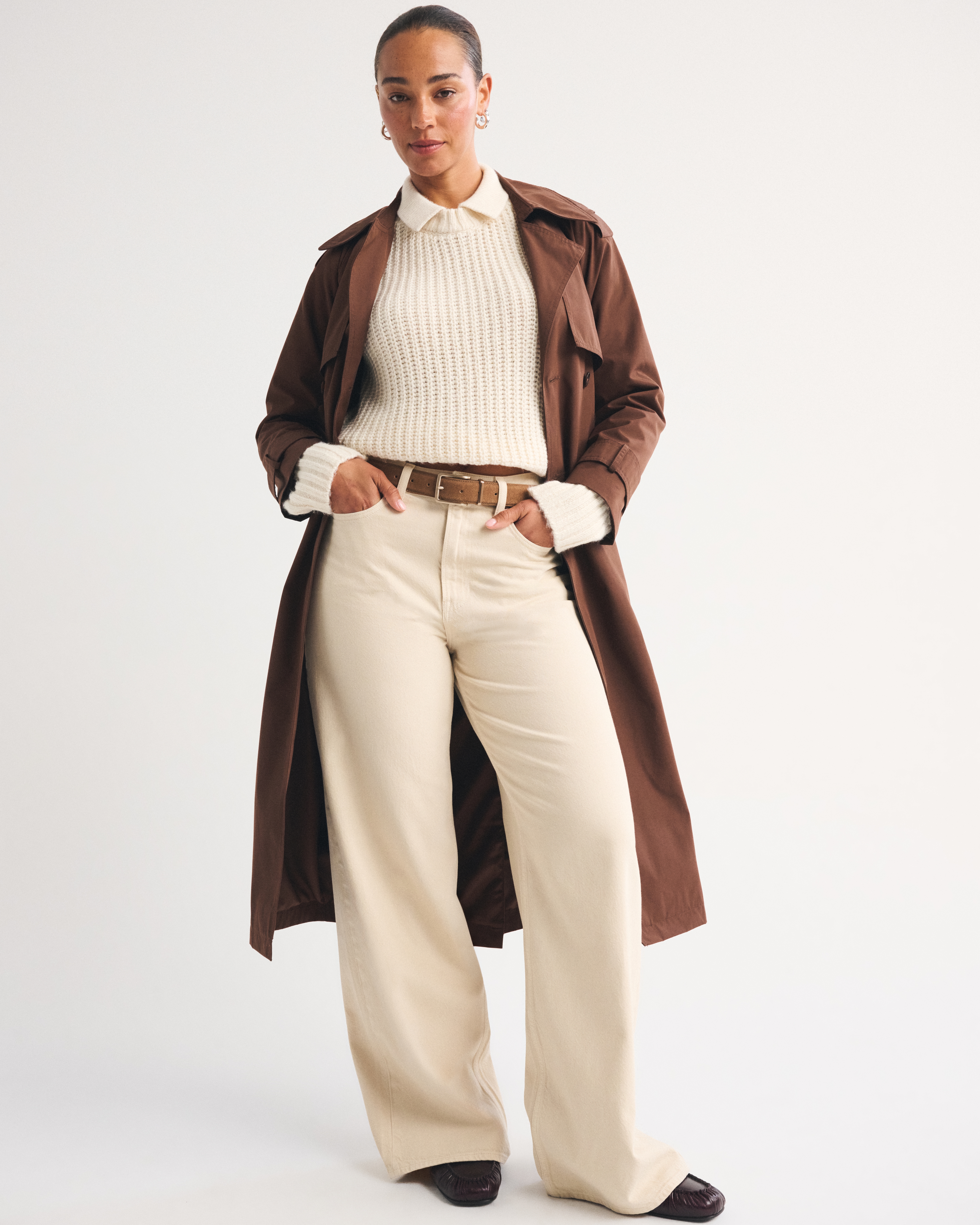 Женские джинсы Abercrombie & Fitch Curve Love High Rise Wide Leg Jean — фото 2