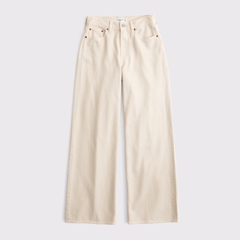 Женские джинсы Abercrombie & Fitch Curve Love High Rise Wide Leg Jean