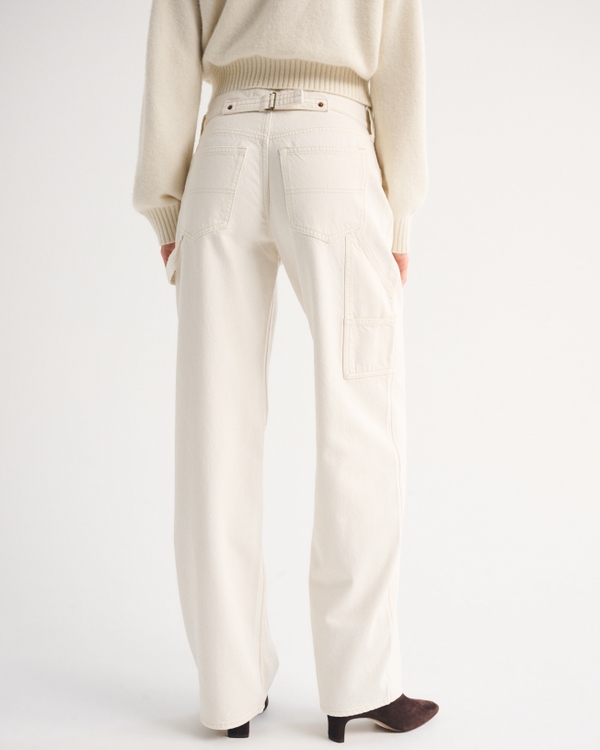 Abercrombie ホワイトカーゴパンツy2k Women's Low Rise Ultra Loose Jean | Women's Bottoms | Abercrombie.com