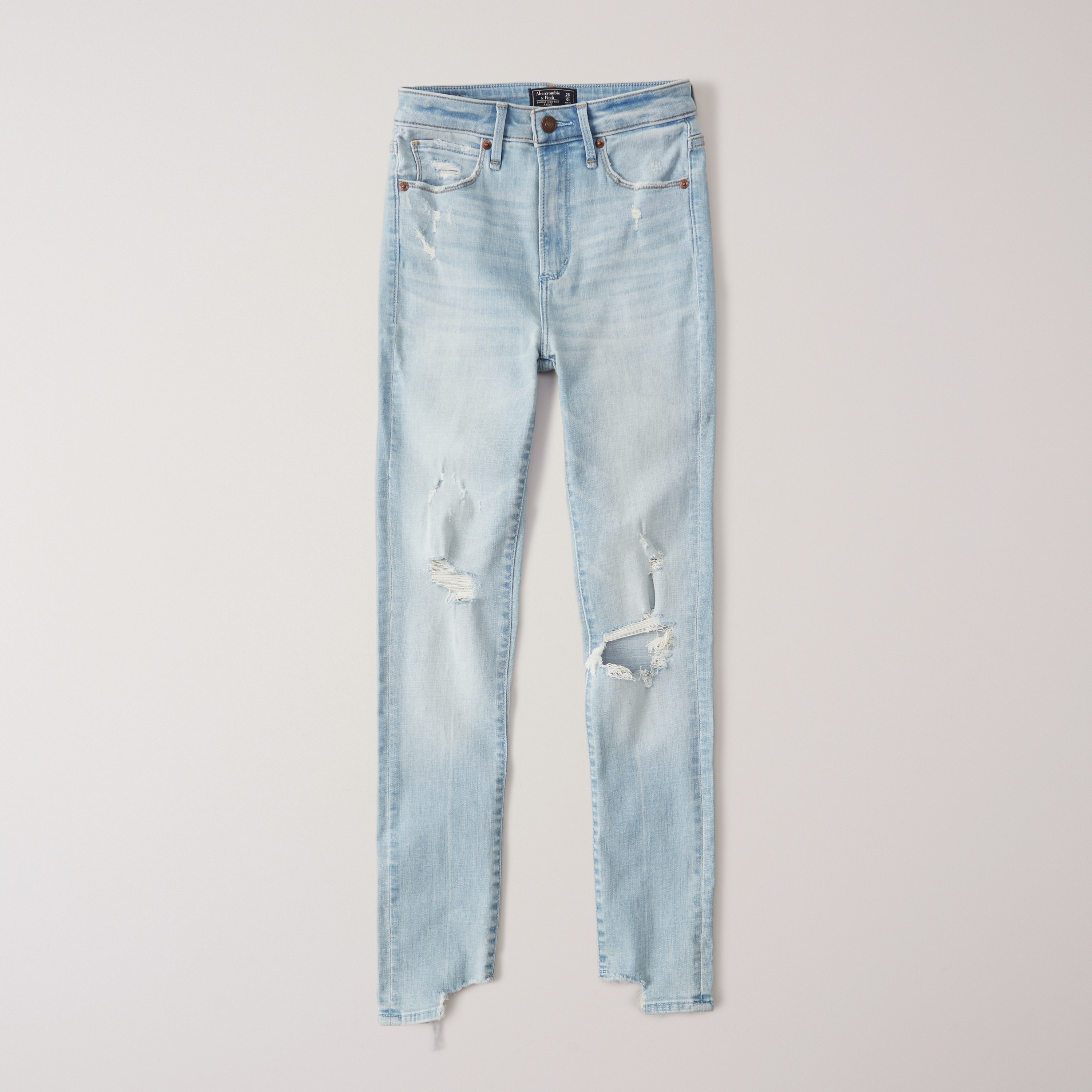 high rise super skinny ankle jeans abercrombie fitch