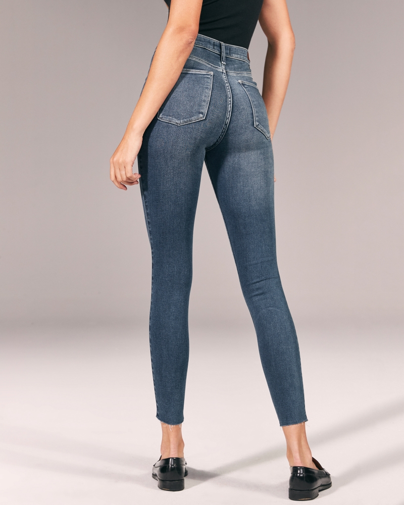 Hollister Jeggings Women's Size 00 Regular Black High Rise Skinny Jeans  Stretch