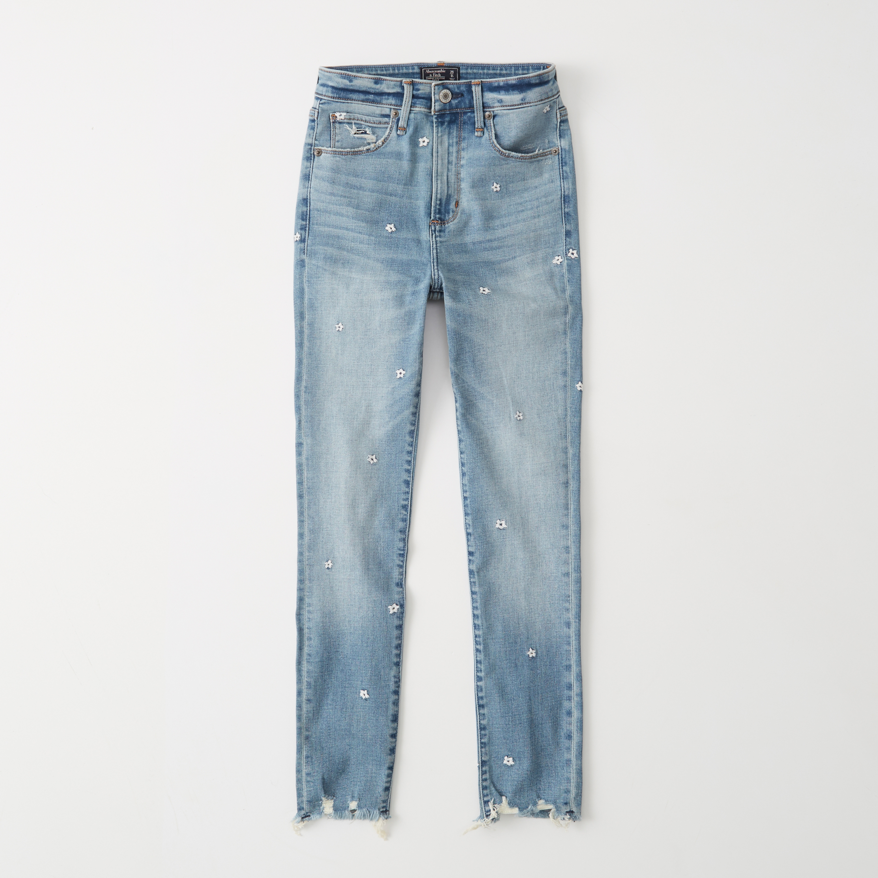 abercrombie and fitch embroidered jeans