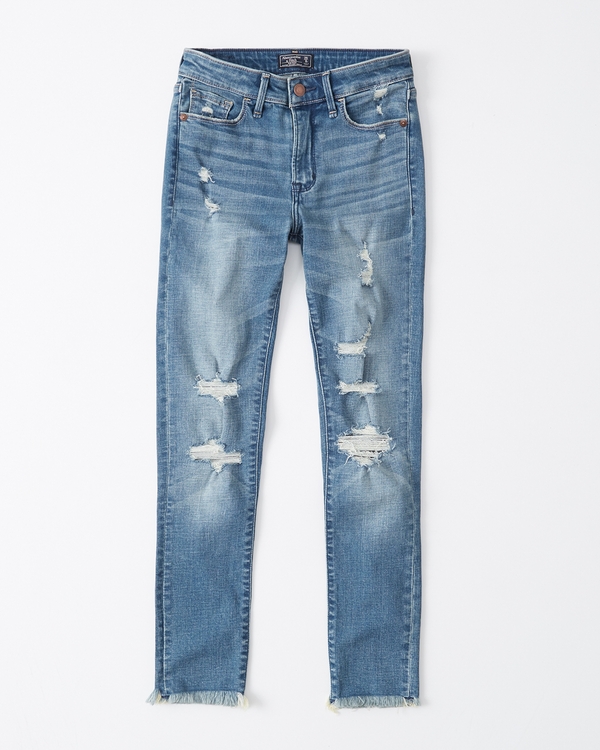 Women S Mid Rise Jeans Abercrombie Fitch