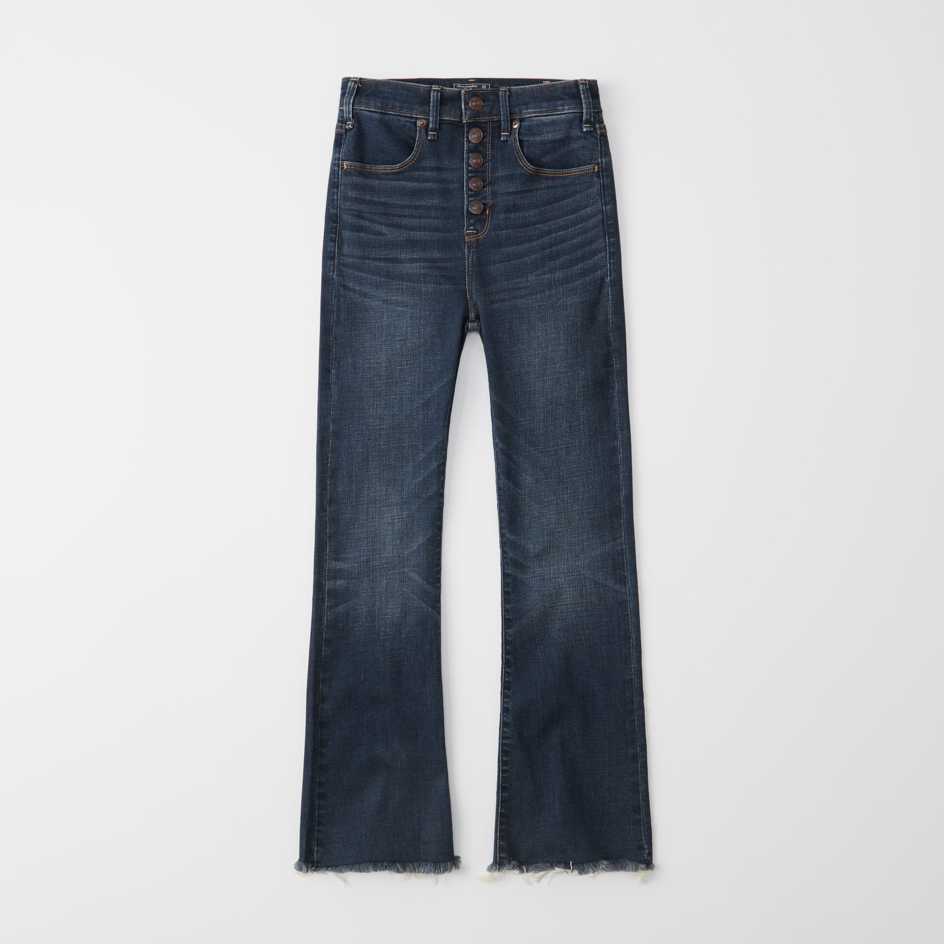 abercrombie high rise ankle flare jeans