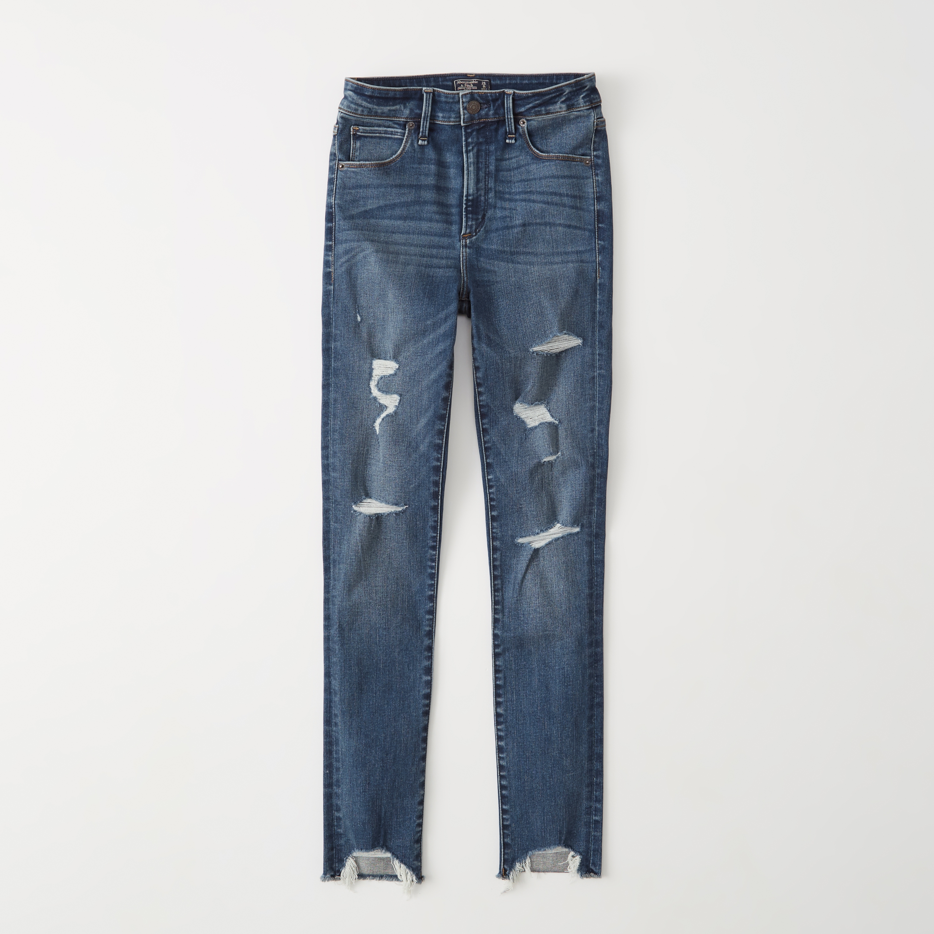 abercrombie and fitch high rise ankle jeans