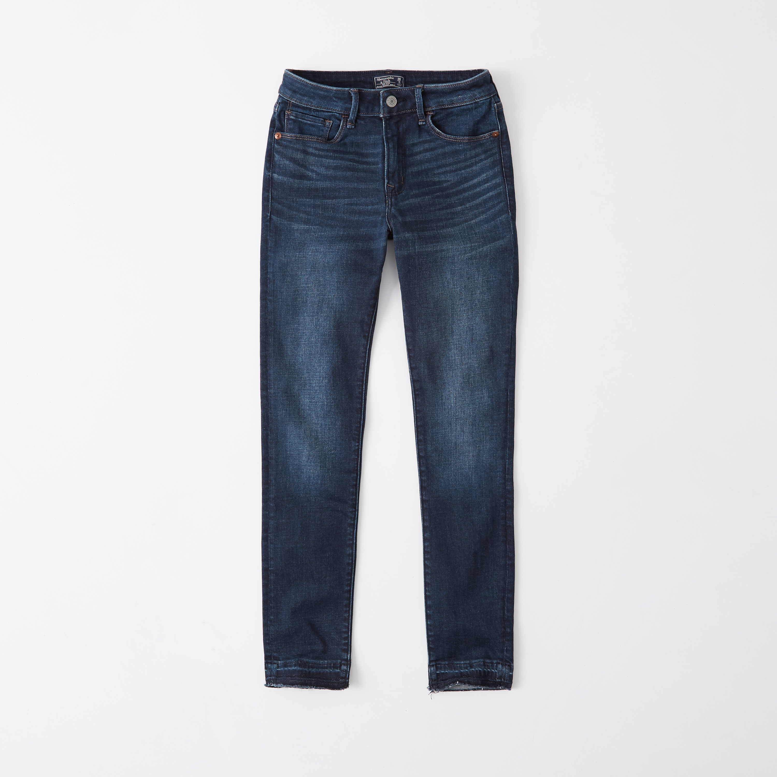 abercrombie & fitch mid rise super skinny ankle jeans