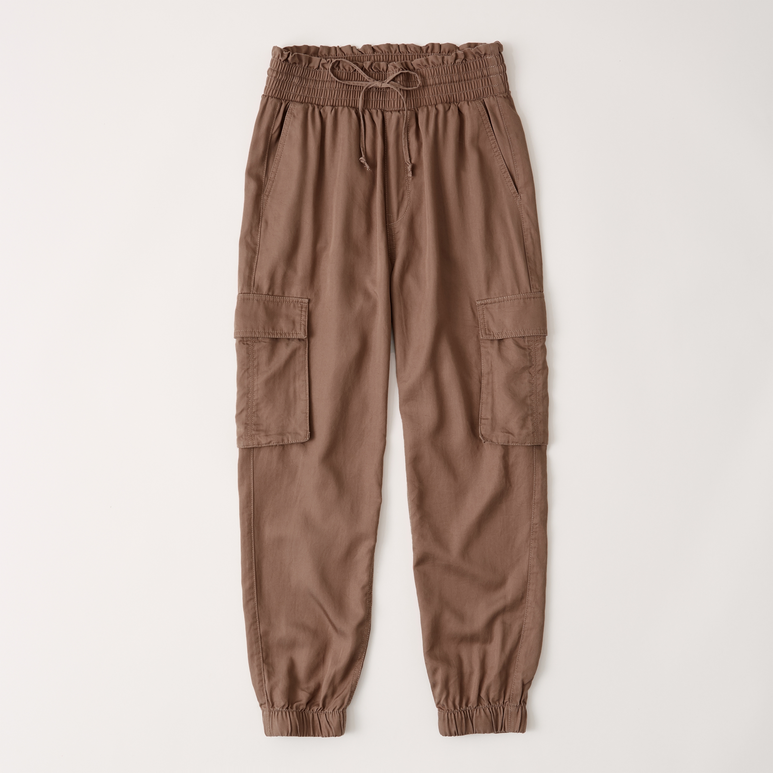 brown cargo joggers