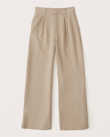 Women's Tailored Wide Leg Pants | Women's Clearance | Abercrombie.com