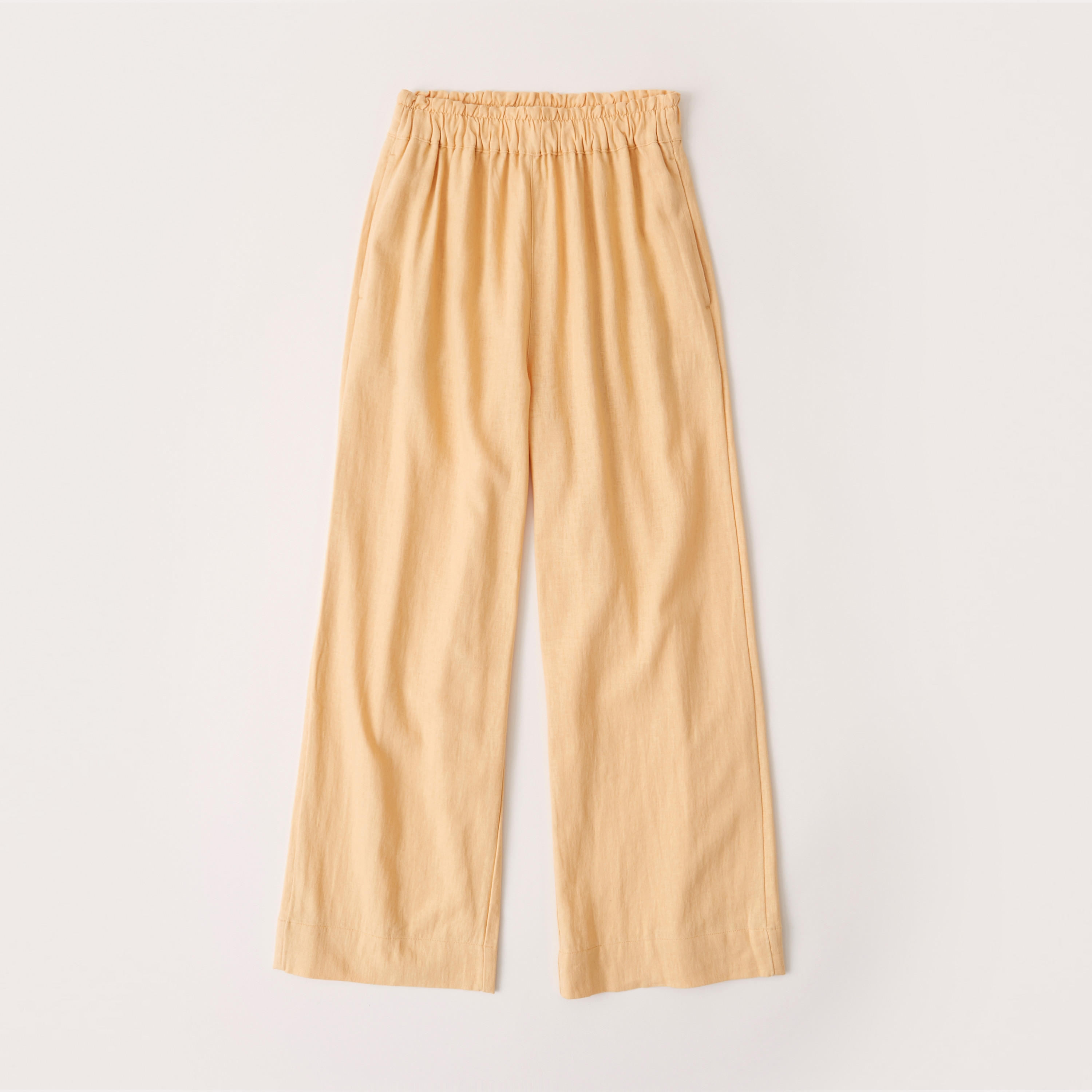 abercrombie linen wide leg pants