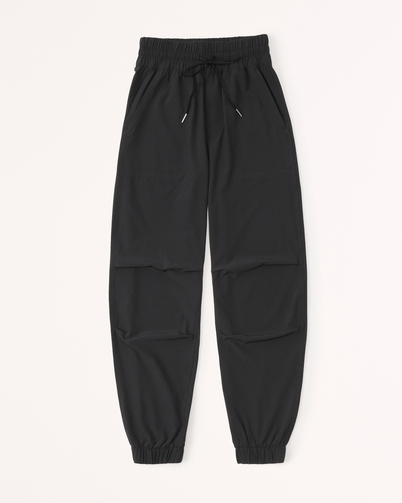 black parachute pants