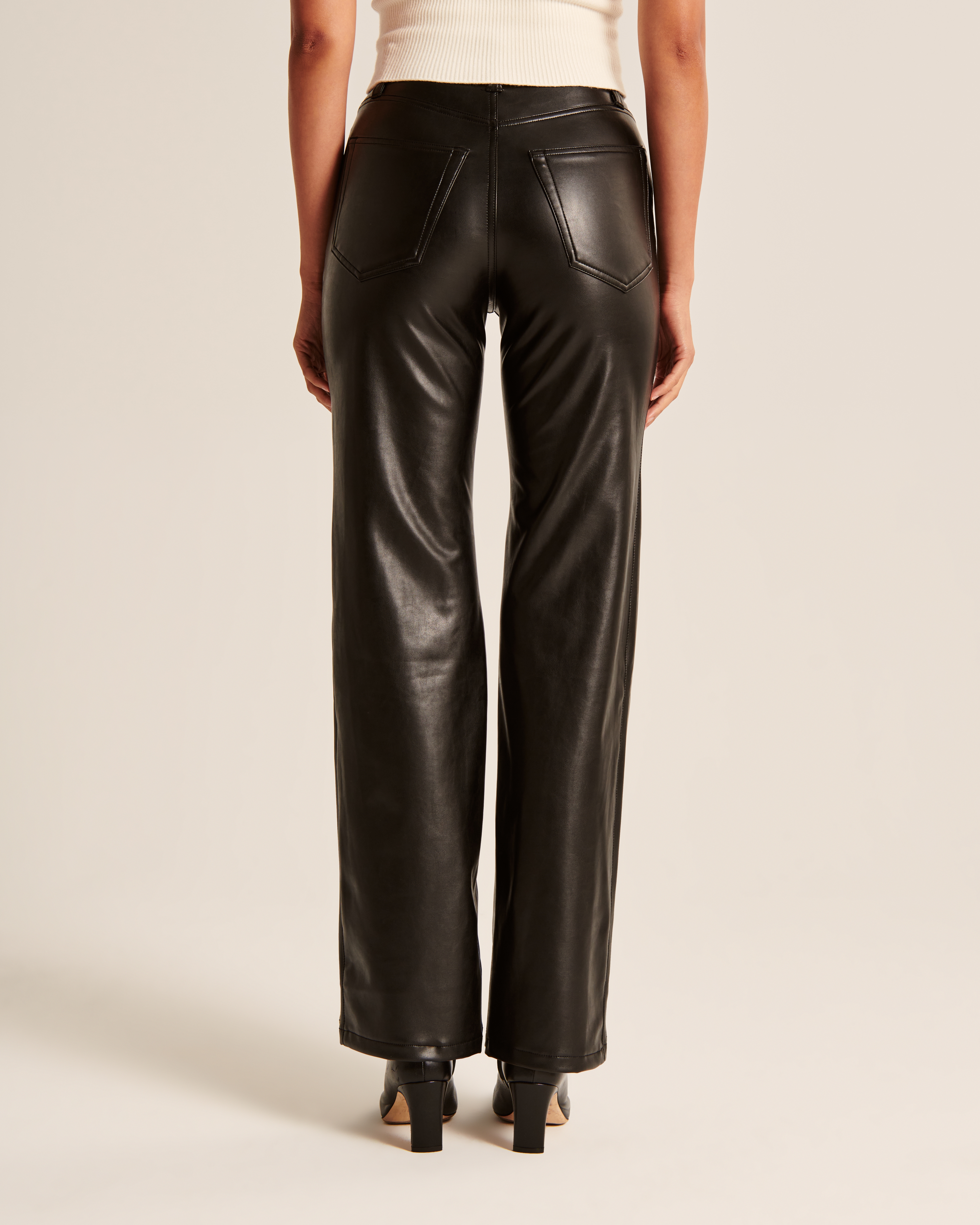 Women's Vegan Leather 90s Relaxed Pant | Women's Bottoms