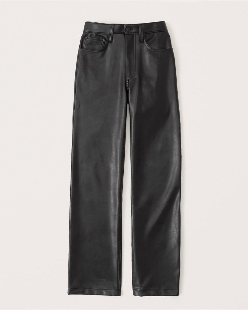 Women's Vegan Leather 90s Relaxed Pant | Women's Bottoms