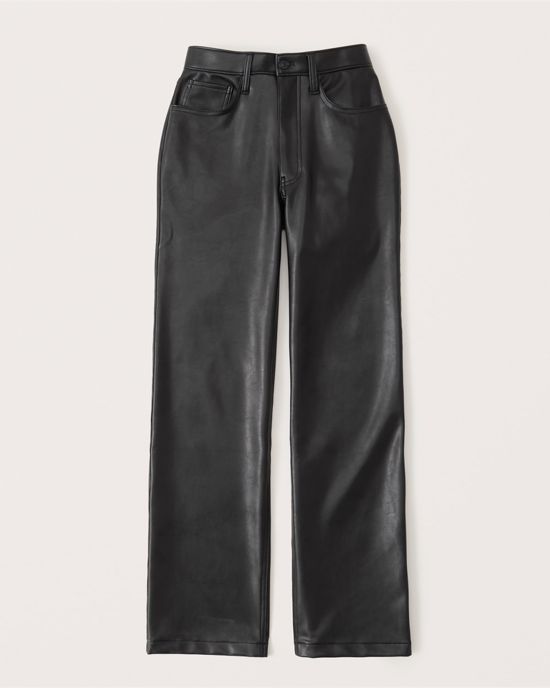 Curve Love Vegan Leather 90s Relaxed Pant