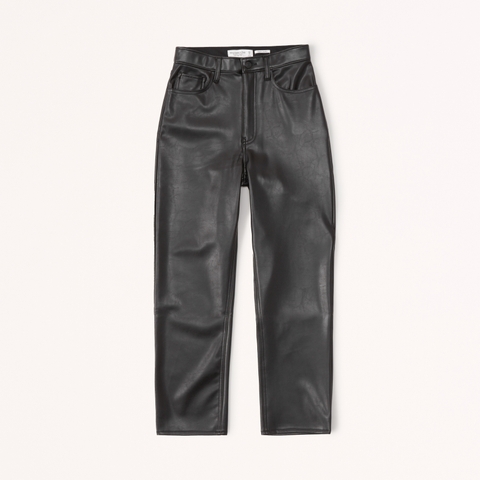 Женские брюки Abercrombie & Fitch Vegan Leather Ankle Straight Pant