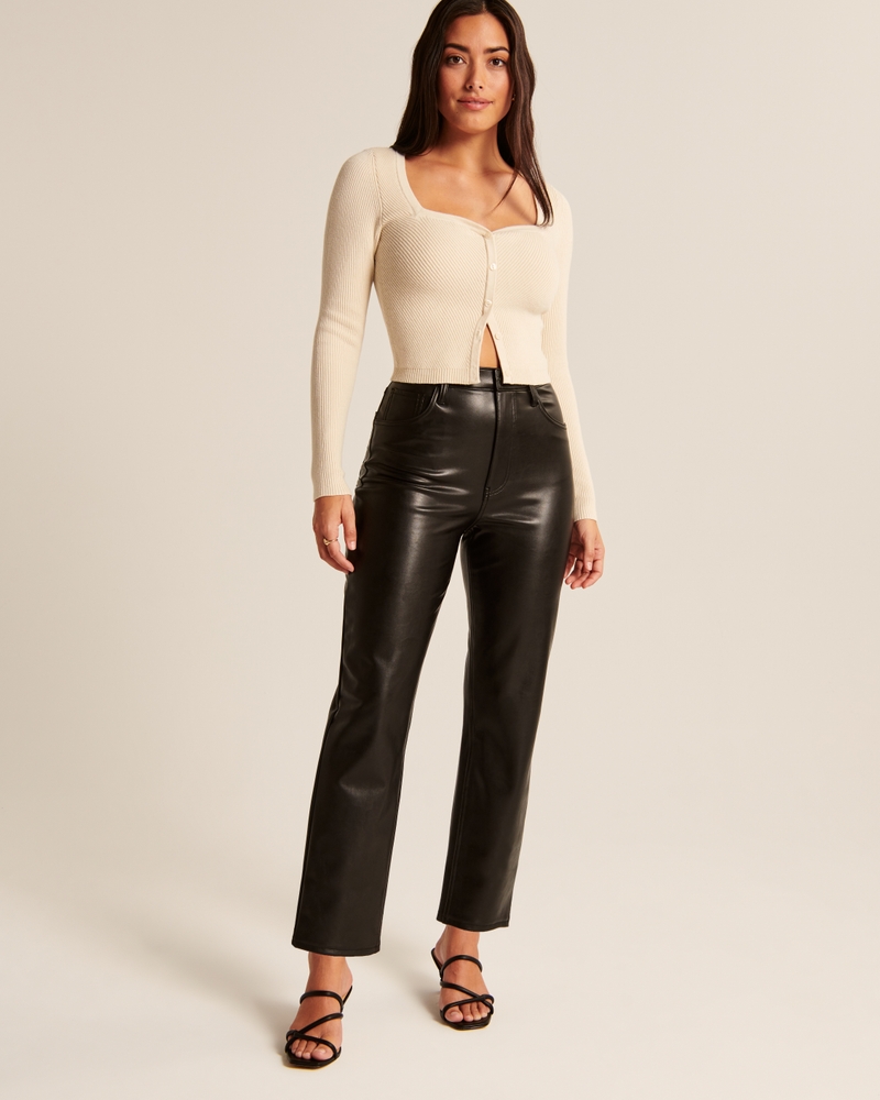 NYE Shiny Leggings & Pants Lookbook (6 PU Leather Outfits) 